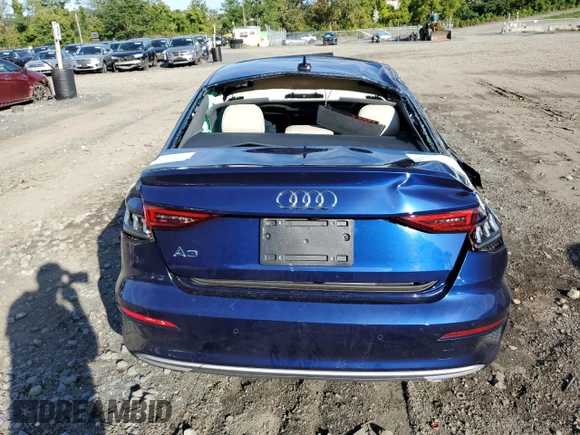 2023 Audi A3 Premium with VIN WAUAUDGY8PA101137, listed as a Copart auction lot 69938283 with 0 mi miles. Bid and sale history available at carsss.com. Image 6.