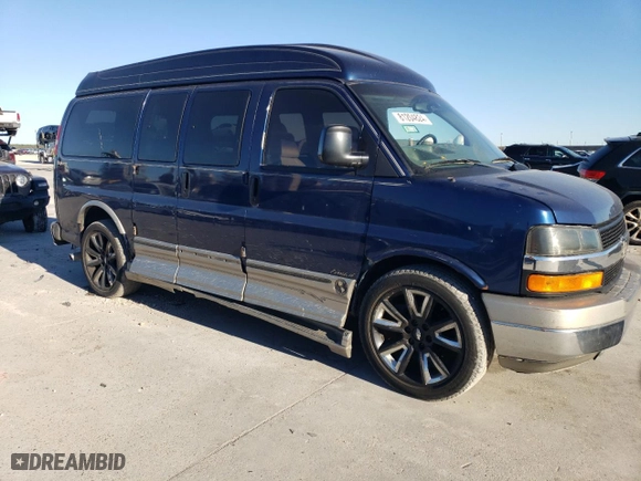 2003 Chevrolet Express Cargo Van YF7 Upfitter with VIN 1GBFG15T931206029, listed as a Copart auction lot 81204824 with 102,834 mi miles and Salvage Title. Bid and sale history available at carsss.com. Image 4.