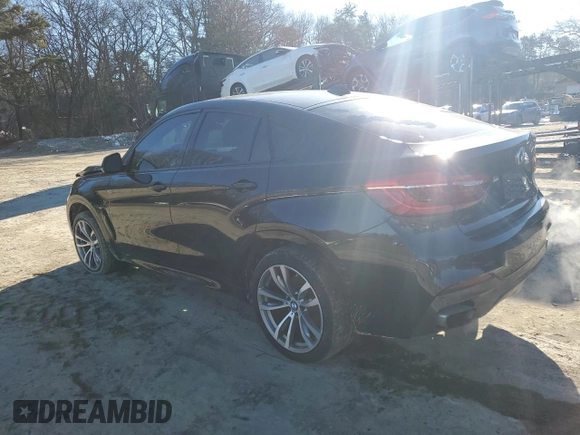 2016 BMW X6 xDrive50i with VIN 5UXKU6C53G0R34489, listed as a Copart auction lot 41862014 with 97,534 mi miles. Bid and sale history available at carsss.com. Image 2.