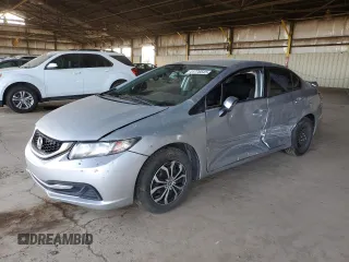 2014 Honda Civic Sedan LX with VIN 19XFB2F53EE022107, listed as a Copart auction lot 41776545 with 91,095 mi miles and Salvage Title. Bid and sale history available at carsss.com. Image 1.