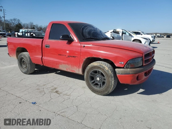 1997 Dodge Dakota with VIN 1B7FL26X9VS246915, listed as a Copart auction lot 48764925 with 143,610 mi miles and Salvage Title. Bid and sale history available at carsss.com. Image 4.