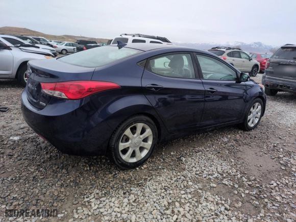 2012 Hyundai Elantra Limited with VIN 5NPDH4AE5CH089258, listed as a Copart auction lot 42236475 with 106,868 mi miles and Salvage Title. Bid and sale history available at carsss.com. Image 3.