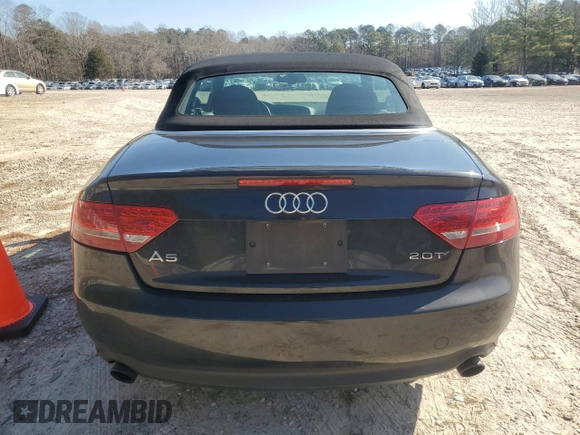 2012 Audi A5 2.0T Premium Plus with VIN WAUJFAFH4CN006801, listed as a Copart auction lot 43929785 with 115,054 mi miles and Salvage Title. Bid and sale history available at carsss.com. Image 6.