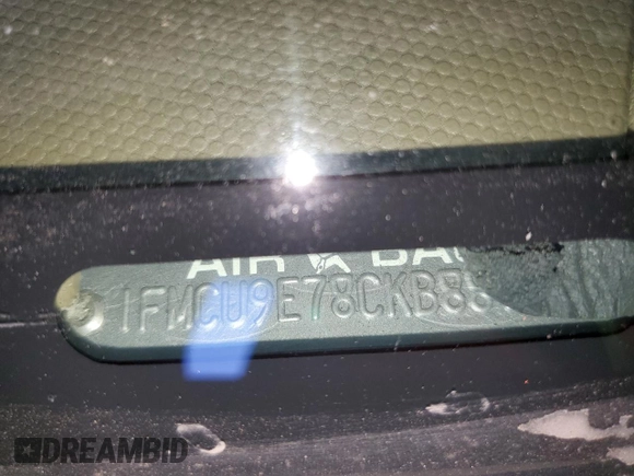 2012 Ford Escape Limited with VIN 1FMCU9E78CKB88783, listed as a Copart auction lot 88919955 with 115,307 mi miles and Salvage Title. Bid and sale history available at carsss.com. Image 12.