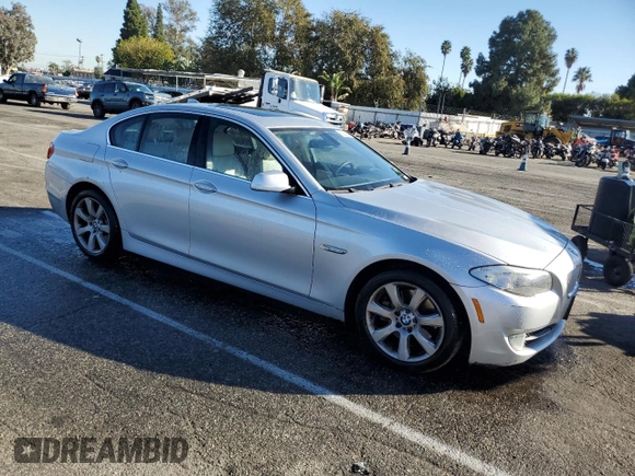 2012 BMW 5 Series 550i with VIN WBAFR9C57CDV58269, listed as a Copart auction lot 80059134 with 225,200 mi miles and Clean Title. Bid and sale history available at carsss.com. Image 4.