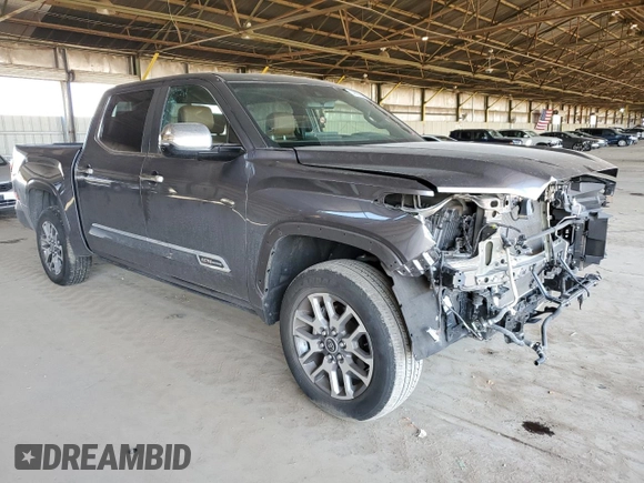 2024 Toyota Tundra 1794 Edition with VIN 5TFMA5DB7RX134340, listed as a Copart auction lot 52682195 with 29,271 mi miles and Salvage title. Bid and sale history available at DreamBid. Image 4.