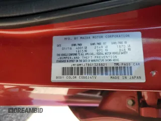 2016 Mazda 3 i Sport with VIN JM1BM1J78G1328821, listed as a Copart auction lot 52765265 with 155,804 mi miles and Salvage Title. Bid and sale history available at DreamBid. Image 12.