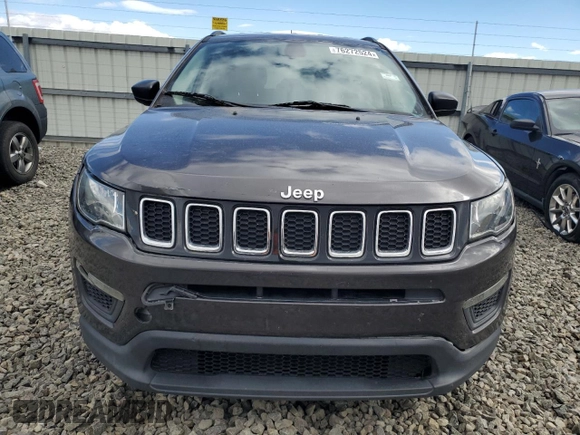 2017 Jeep Compass Sport with VIN 3C4NJCAB7HT652391, listed as a Copart auction lot 76272524 with Not Provided miles and Salvage Title. Bid and sale history available at carsss.com. Image 5.