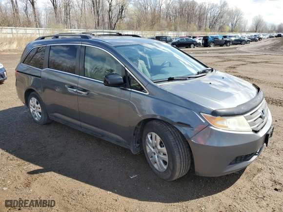 2013 Honda Odyssey EX with VIN 5FNRL5H45DB504702, listed as a Copart auction lot 53514555 with 223,512 mi miles and Clean Title. Bid and sale history available at carsss.com. Image 4.
