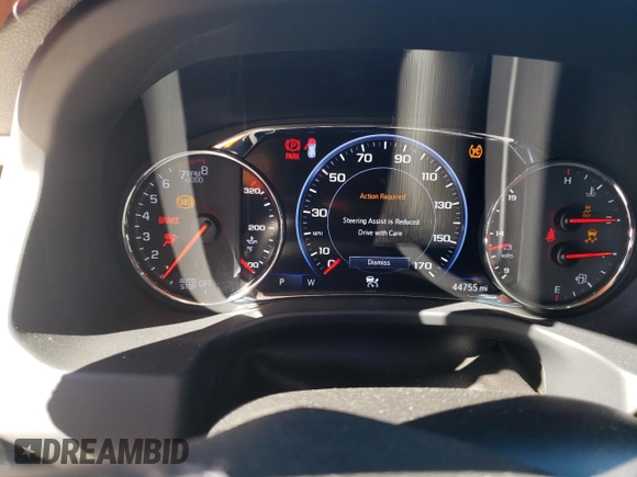 2020 GMC Acadia Denali with VIN 1GKKNPLS6LZ216097, listed as a Copart auction lot 46839645 with 44,755 mi miles and Salvage title. Bid and sale history available at DreamBid. Image 9.