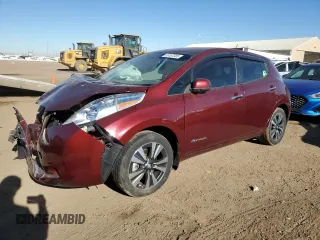 2016 Nissan LEAF SV with VIN 1N4BZ0CP8GC310287, listed as a Copart auction lot 89167585 with 0 mi miles and Salvage Title. Bid and sale history available at carsss.com. Image 1.