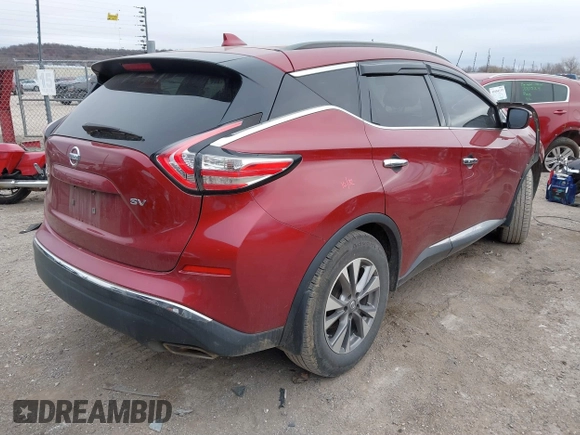 2018 Nissan Murano S z VIN 5N1AZ2MG3JN111929, wystawiony jako IAAI lot #41088425 z przebiegiem 211 841 mil mil oraz . Historia ofert i sprzedaży dostępna na DreamBid. Obrazek 4.