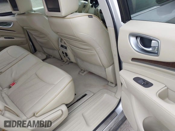 2013 Infiniti JX35 with VIN 5N1AL0MM8DC352896, listed as a IAAI auction lot 41561639 with 158,533 mi miles and . Bid and sale history available at DreamBid. Image 8.