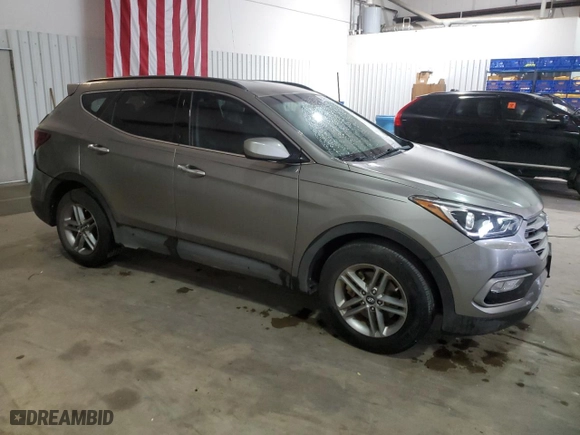 2017 Hyundai Santa Fe Sport 2.4L with VIN 5XYZU3LB2HG440981, listed as a Copart auction lot 53853205 with 53,628 mi miles and Salvage Title. Bid and sale history available at carsss.com. Image 4.