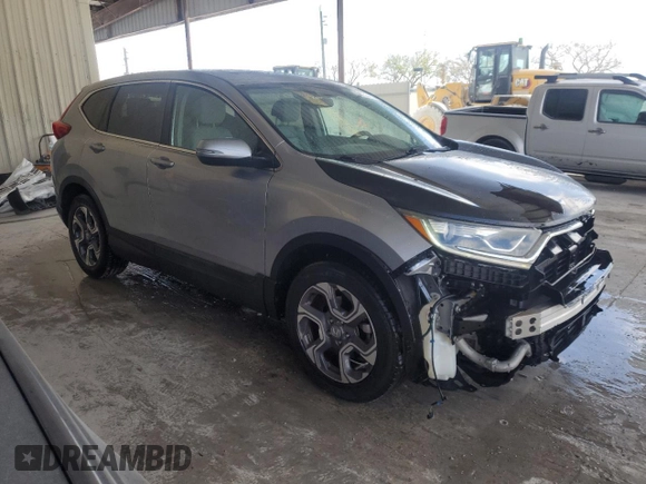 2018 Honda CR-V EX with VIN 7FARW1H55JE011157, listed as a Copart auction lot 54165435 with 81,620 mi miles and Salvage Title. Bid and sale history available at carsss.com. Image 4.