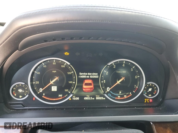 2015 BMW 7 Series 750i xDrive с VIN WBAYB6C56FD965984, выставлен на аукционе Copart как лот 47953045 с пробегом 80 025 миль миль и Списание • Salvage title. История ставок и продаж доступна на DreamBid. Изображение 9.