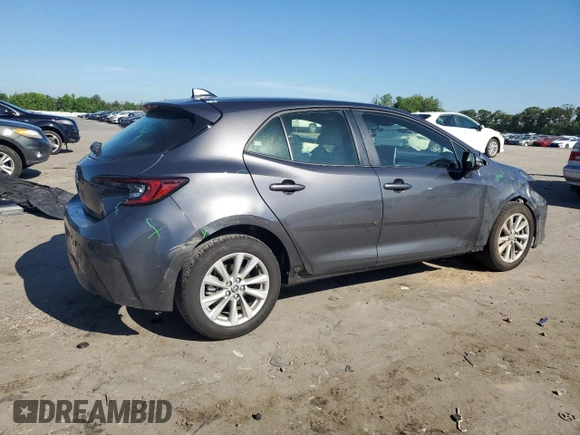 2024 Toyota Corolla Hatchback SE with VIN JTND4MBE5R3221588, listed as a Copart auction lot 55447094 with 4,736 mi miles and Salvage Title. Bid and sale history available at carsss.com. Image 3.