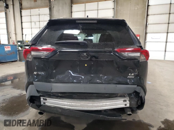 2019 Toyota RAV4 LE with VIN 2T3G1RFV9KW060750, listed as a Copart auction lot 88417955 with 109,556 mi miles and Salvage Title. Bid and sale history available at DreamBid. Image 6.