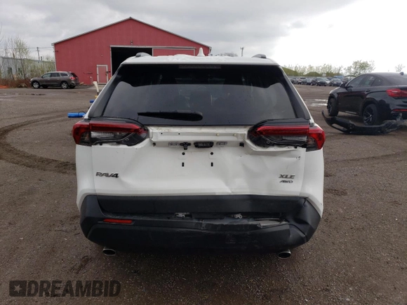 2019 Toyota RAV4 with VIN 2T3R1RFV7KW042451, listed as a Copart auction lot 54621815 with 155,183 mi miles and Salvage title. Bid and sale history available at DreamBid. Image 6.