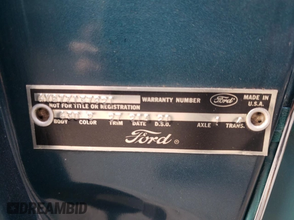 1966 Ford Thunderbird with VIN 6Y87Z137821, listed as a Copart auction lot 83192604 with 97,481 mi miles and Clean Title. Bid and sale history available at DreamBid. Image 12.