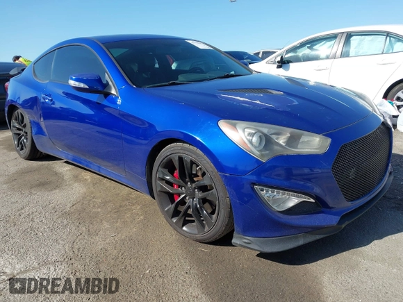2013 Hyundai Genesis Coupe Grand Touring with VIN KMHHU6KJ5DU092555, listed as a IAAI auction lot 41959840 with 52,016 mi miles and . Bid and sale history available at DreamBid. Image 1.