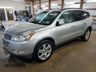 2012 Chevrolet Traverse LTZ z VIN 1GNKVLED2CJ110822, wystawiony jako Copart lot #55067175 z przebiegiem 162 898 mil mil oraz Czysty tytuł • Clean title. Historia ofert i sprzedaży dostępna na DreamBid. Obrazek 1.