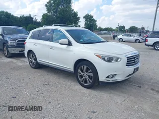 2014 Infiniti QX60 with VIN 5N1AL0MM8EC534325, listed as a IAAI auction lot 42743994 with 90,233 mi miles and . Bid and sale history available at DreamBid. Image 1.