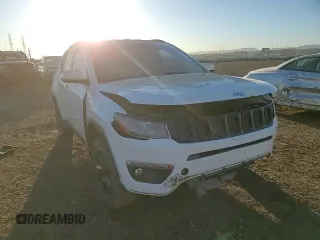 2017 Jeep Compass Latitude with VIN 3C4NJDBB4HT674613, listed as a Copart auction lot 46247355 with 124,299 mi miles and Salvage Title. Bid and sale history available at carsss.com. Image 12.