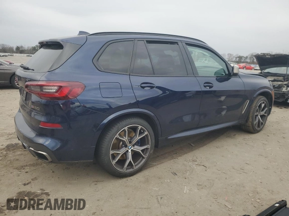 2022 BMW X5 M50i with VIN 5UXJU4C04N9J66230, listed as a Copart auction lot 86374124 with 0 mi miles and Salvage Title. Bid and sale history available at carsss.com. Image 3.