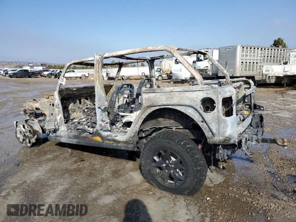 2023 Jeep Wrangler Willys Sport with VIN 1C4HJXDM5PW582884, listed as a Copart auction lot 46886015 with Not provided miles and Salvage title. Bid and sale history available at DreamBid. Image 2.