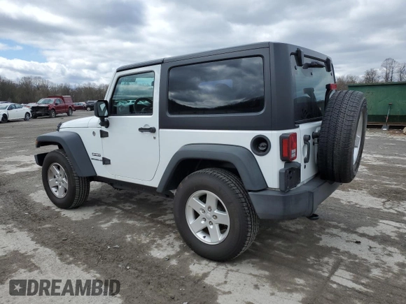 2015 Jeep Wrangler Sport with VIN 1C4AJWAG5FL761338, listed as a Copart auction lot 53123515 with 93,677 mi miles and Salvage Title. Bid and sale history available at carsss.com. Image 2.