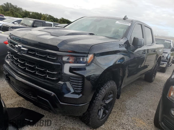 2022 Chevrolet Silverado 1500 LT Trail Boss with VIN 3GCUDFEL2NG602249, listed as a Copart auction lot 74486894 with 11,458 mi miles and Non Repairable. Bid and sale history available at DreamBid. Image 1.