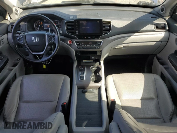 2021 Honda Ridgeline RTL-E with VIN 5FPYK3F75MB001663, listed as a Copart auction lot 61952705 with 52,093 mi miles and Salvage title. Bid and sale history available at DreamBid. Image 8.