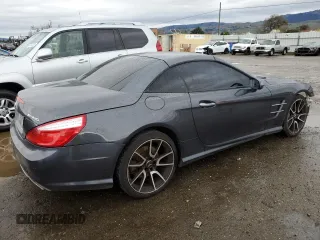 2013 Mercedes-Benz SL-Class SL 550 with VIN WDDJK7DAXDF004706, listed as a Copart auction lot 43739465 with 76,174 mi miles and Salvage Title. Bid and sale history available at carsss.com. Image 3.