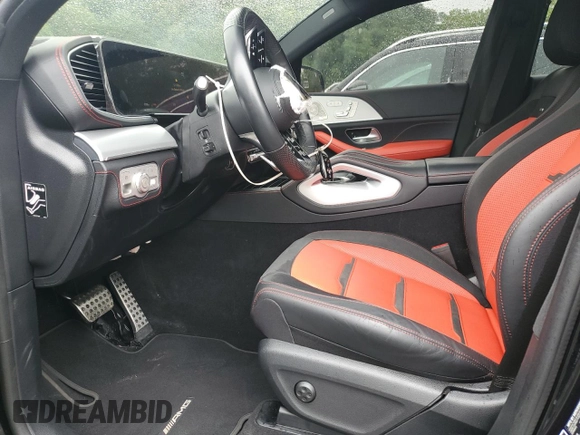 2024 Mercedes-Benz GLE 53 AMG with VIN 4JGFD6BB1RA997223, listed as a Copart auction lot 58154405 with 16,121 mi miles and Salvage title. Bid and sale history available at DreamBid. Image 7.