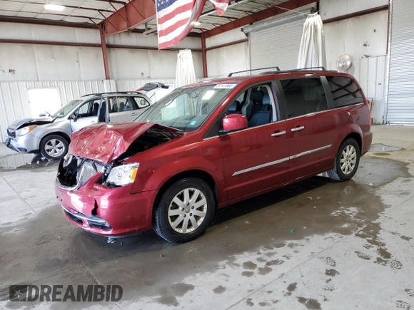2016 Chrysler Town & Country Touring with VIN 2C4RC1BGXGR112948, listed as a Copart auction lot 54141965 with 60,100 mi miles and Salvage Title. Bid and sale history available at carsss.com. Image 1.