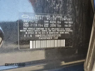 2013 Hyundai Elantra GT with VIN KMHD35LE6DU037206, listed as a Copart auction lot 76306464 with 0 mi miles and Salvage Title. Bid and sale history available at carsss.com. Image 13.