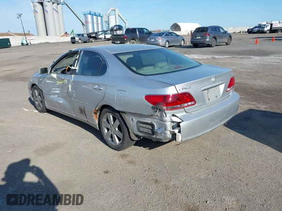 2005 Lexus ES 350 with VIN JTHBA30G355067804, listed as a IAAI auction lot 42171447 with 147,587 mi miles and . Bid and sale history available at DreamBid. Image 3.