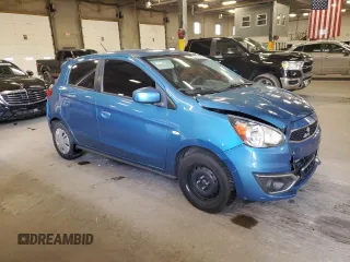 2018 Mitsubishi Mirage ES with VIN ML32A3HJ3JH007020, listed as a Copart auction lot 57400875 with 111,177 mi miles and Salvage title. Bid and sale history available at DreamBid. Image 4.
