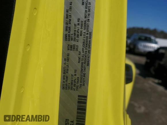 2023 Jeep Gladiator Overland z VIN 1C6HJTFG9PL547578, wystawiony jako Copart lot #47018785 z przebiegiem 36 010 mil mil oraz Szkoda całkowita • Salvage title. Historia ofert i sprzedaży dostępna na DreamBid. Obrazek 12.