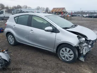 2012 Toyota Prius c One with VIN JTDKDTB33C1510184, listed as a IAAI auction lot 41760596 with 106,864 mi miles. Bid and sale history available at carsss.com. Image 1.