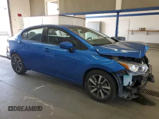 2021 Nissan Versa SV with VIN 3N1CN8EV4ML834866, listed as a Copart auction lot 62489485 with 74,300 mi miles and Salvage title. Bid and sale history available at DreamBid. Image 4.