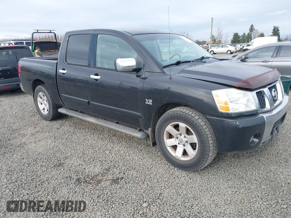 2004 Nissan Titan LE with VIN 1N6AA07A24N549589, listed as a IAAI auction lot 41750807 with 218,118 mi miles and . Bid and sale history available at DreamBid. Image 1.