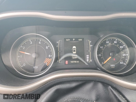 2015 Jeep Cherokee Sport with VIN 1C4PJMAB3FW615621, listed as a Copart auction lot 52330115 with 160,739 mi miles and Salvage title. Bid and sale history available at DreamBid. Image 9.