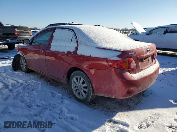 2009 Toyota Corolla with VIN 1NXBU40E09Z037406, listed as a Copart auction lot 89364255 with 81,030 mi miles and Salvage Title. Bid and sale history available at carsss.com. Image 2.