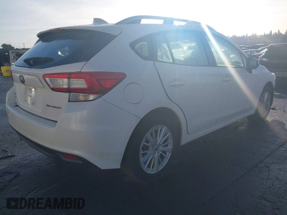 2018 Subaru Impreza Premium с VIN 4S3GTAB67J3750685, выставлен на аукционе IAAI как лот 41109779 с пробегом 61 600 миль миль и . История ставок и продаж доступна на DreamBid. Изображение 4.