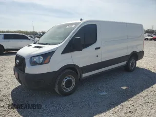 2024 Ford Transit Cargo with VIN 1FTYE1Y83RKA09653, listed as a Copart auction lot 50869985 with 5,549 mi miles and Salvage Title. Bid and sale history available at DreamBid. Image 1.