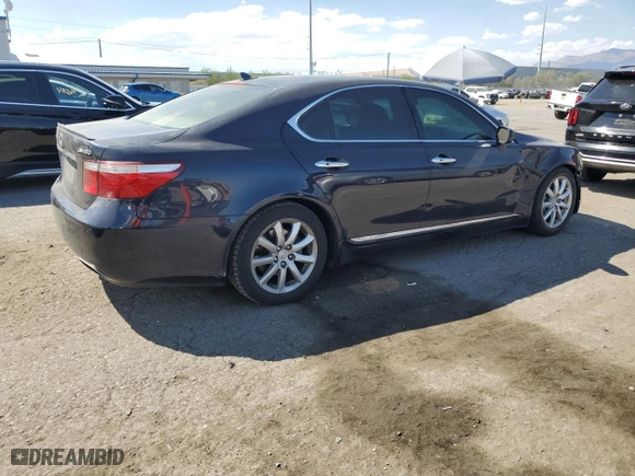 2008 Lexus LS 460 with VIN JTHBL46F985052341, listed as a Copart auction lot 69668574 with 214,375 mi miles and Salvage Title. Bid and sale history available at carsss.com. Image 3.