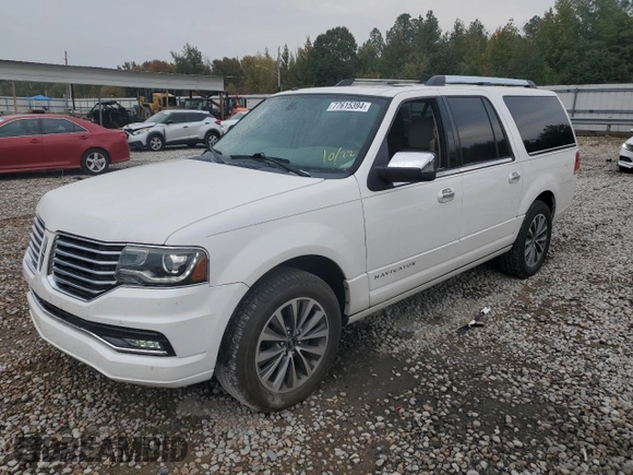 2015 Lincoln Navigator z VIN 5LMJJ3HT1FEJ03496, wystawiony jako Copart lot #77615394 z przebiegiem 118 636 mil mil oraz Szkoda całkowita • Salvage title. Historia ofert i sprzedaży dostępna na DreamBid. Obrazek 1.
