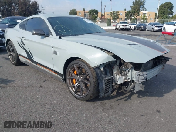 2023 Ford Mustang Mach 1 with VIN 1FA6P8R02P5502244, listed as a IAAI auction lot 41409445 with 12,573 mi miles and . Bid and sale history available at DreamBid. Image 1.